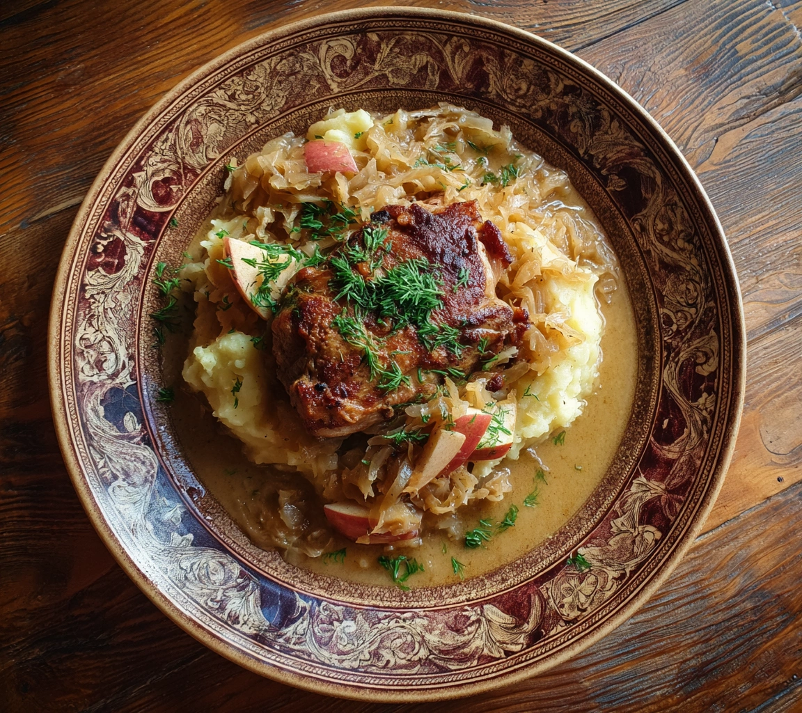 Easy German Pork Chops & Sauerkraut: One Hour Hearty Comfort Food